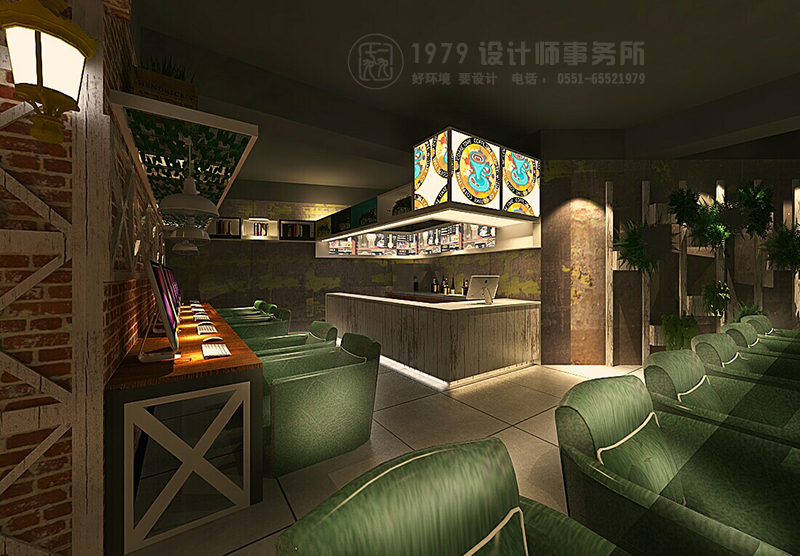 合肥飛云網(wǎng)咖競技區(qū)裝修設計效果圖